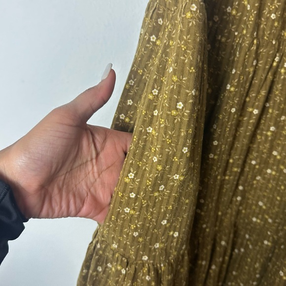 Madewell Petite Ruffle-Sleeve Tiered Midi Dress Size M - Picture 4 of 6